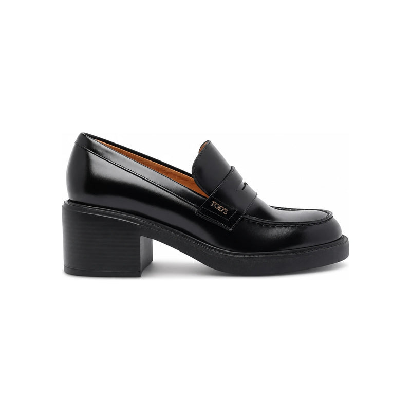 Tods Black Leather Loafers for Women XXW73L0JK40 SHAB999