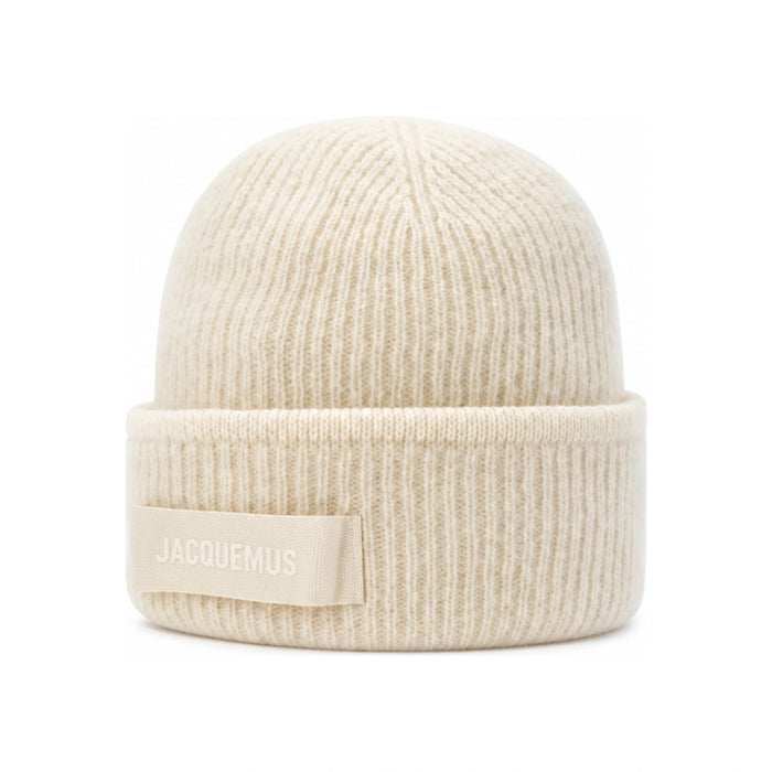 JACQUEMUS Grosgrain Logo Beanie Hat ACU00666AK00227 110