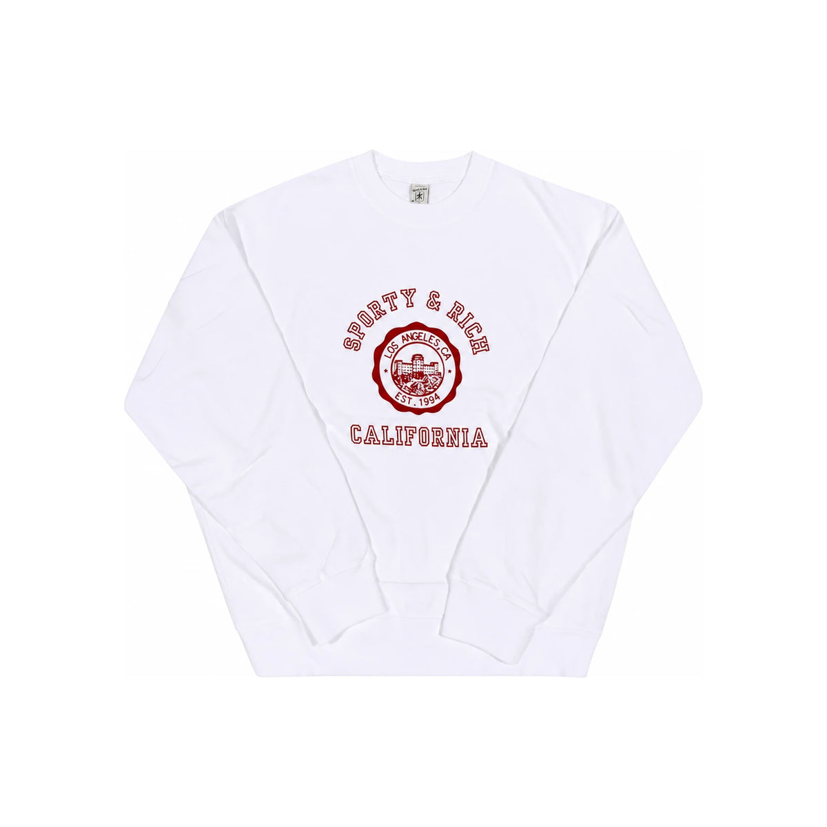 SPORTY&RICH White Unisex Sweatshirt ST071606508 WH01