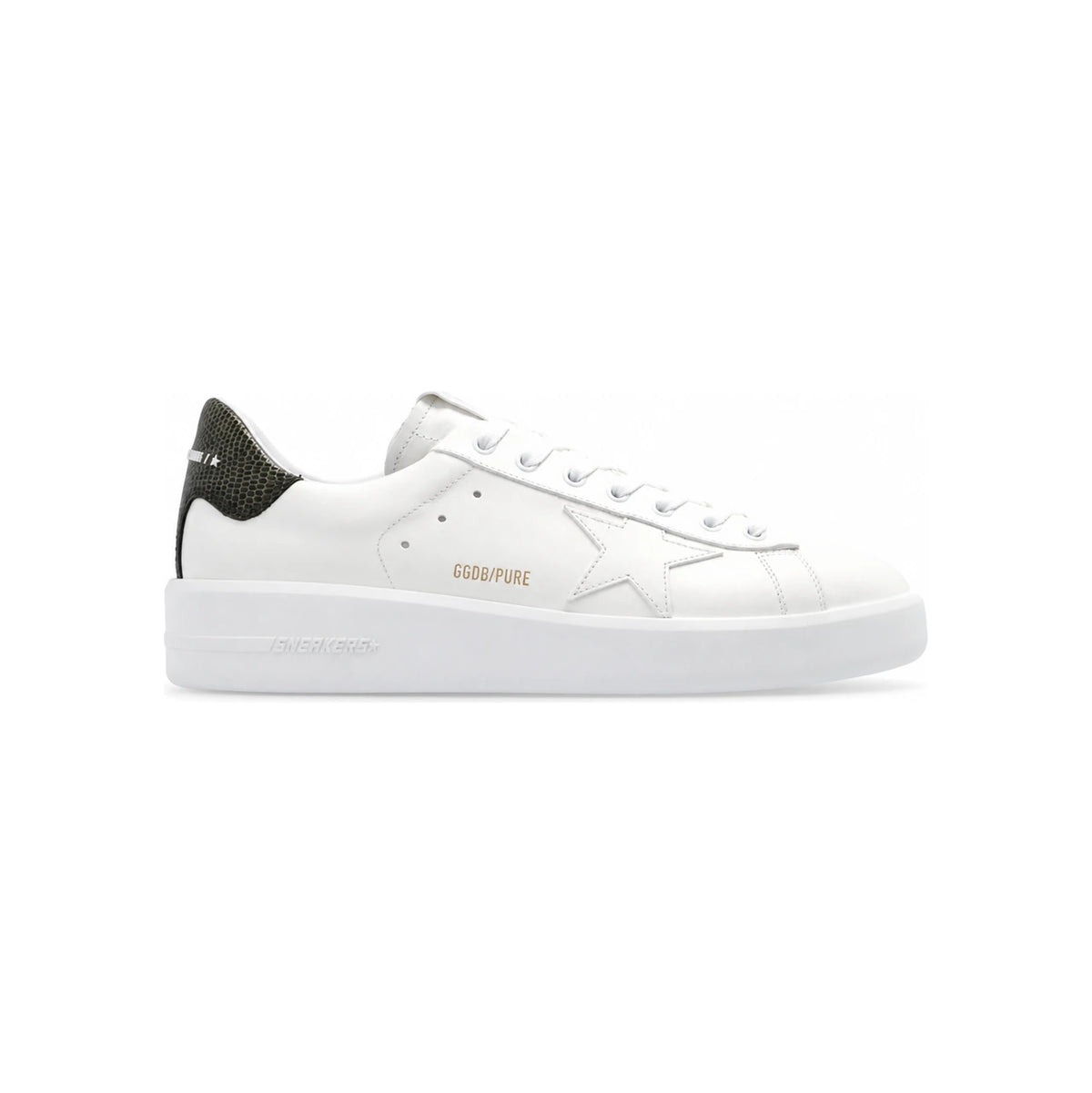 GOLDEN GOOSE Beige Leather Low-Top Sneakers for Men