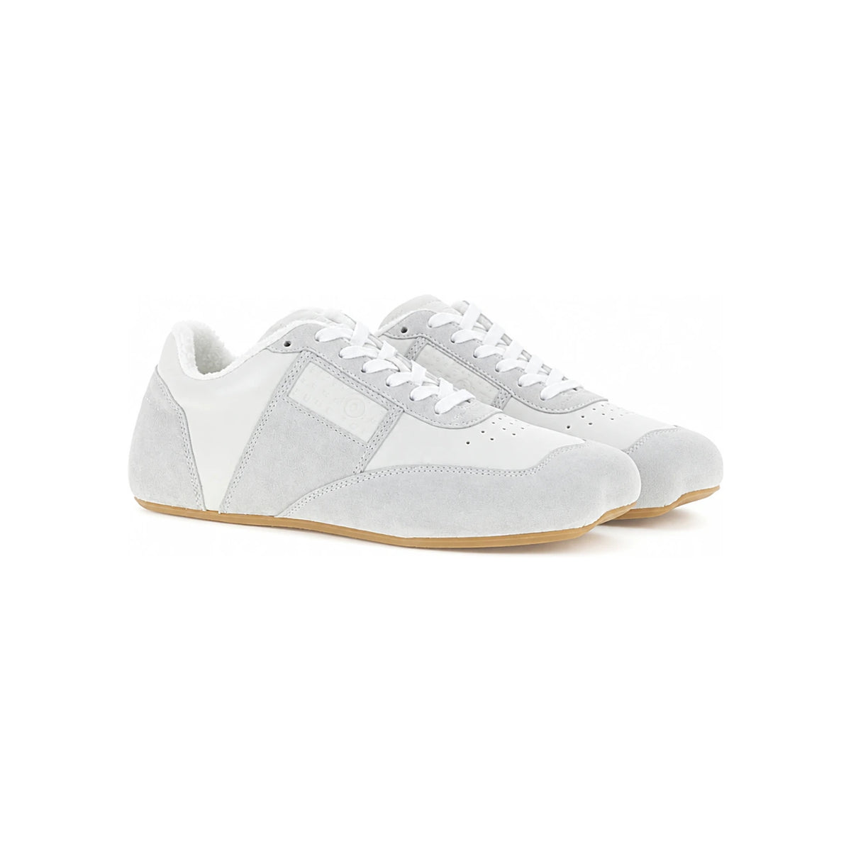 Maison Margiela White Leather Low-Top Sneakers