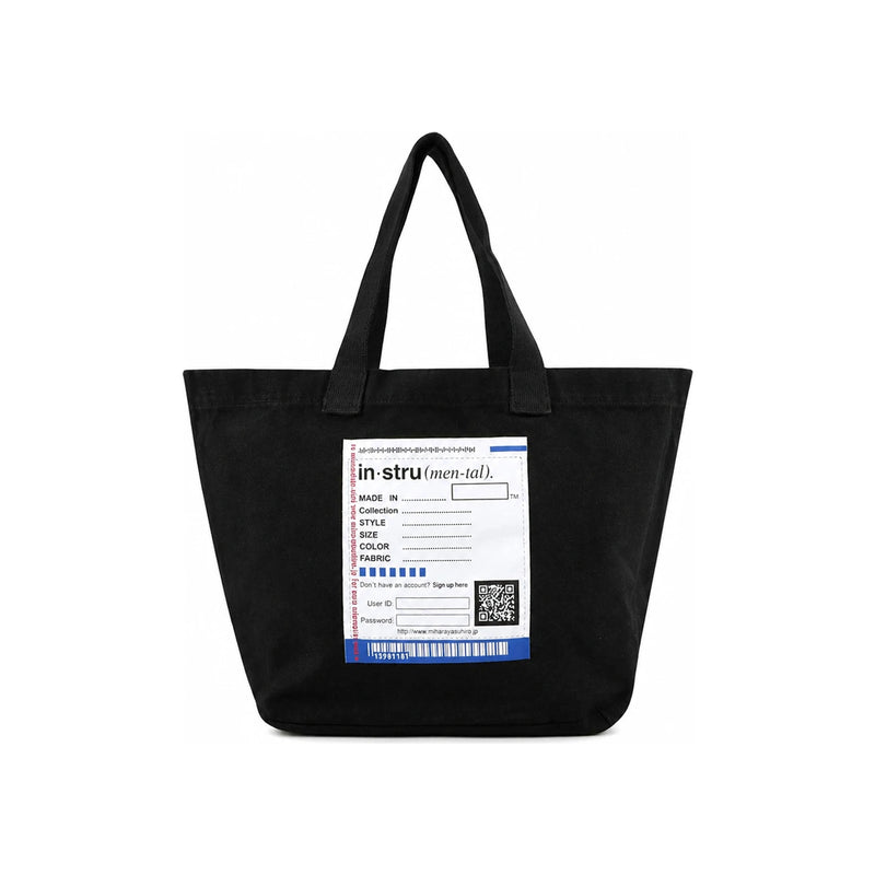 Maison Mihara Yasuhiro Big Name Patch Tote Bag Black