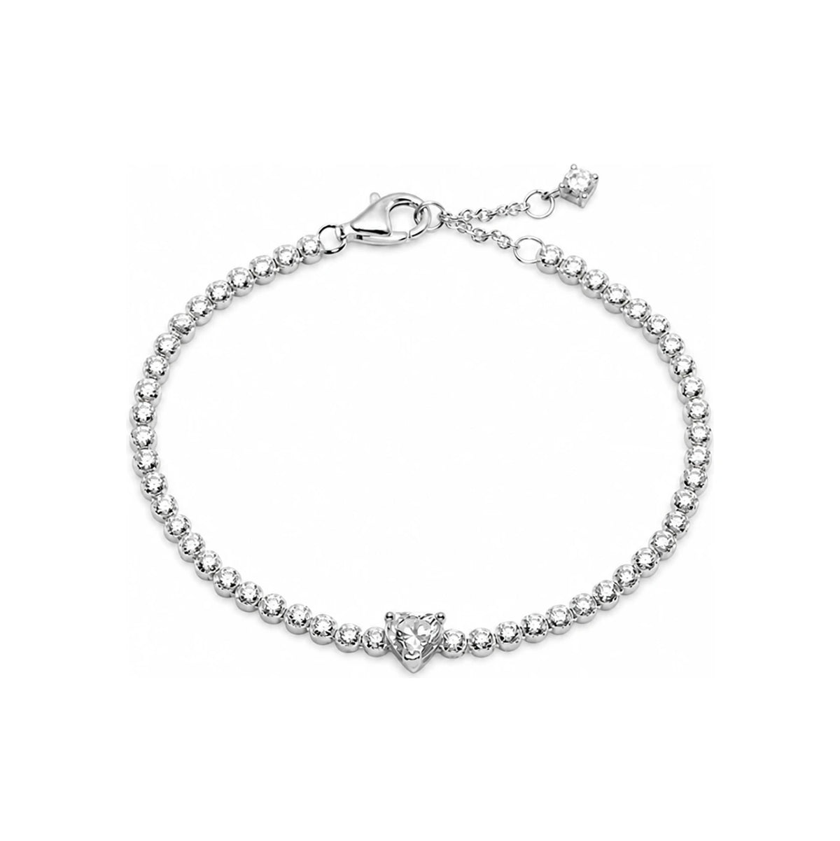 PANDORA Sparkling Pave Silver Tennis Bracelet 590041 C01