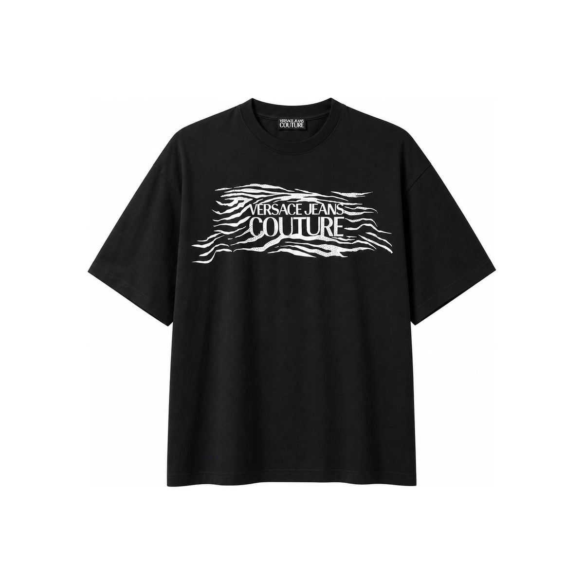 Versace Crystal Zebra Print T-Shirt 78GAH6L1J0001 899