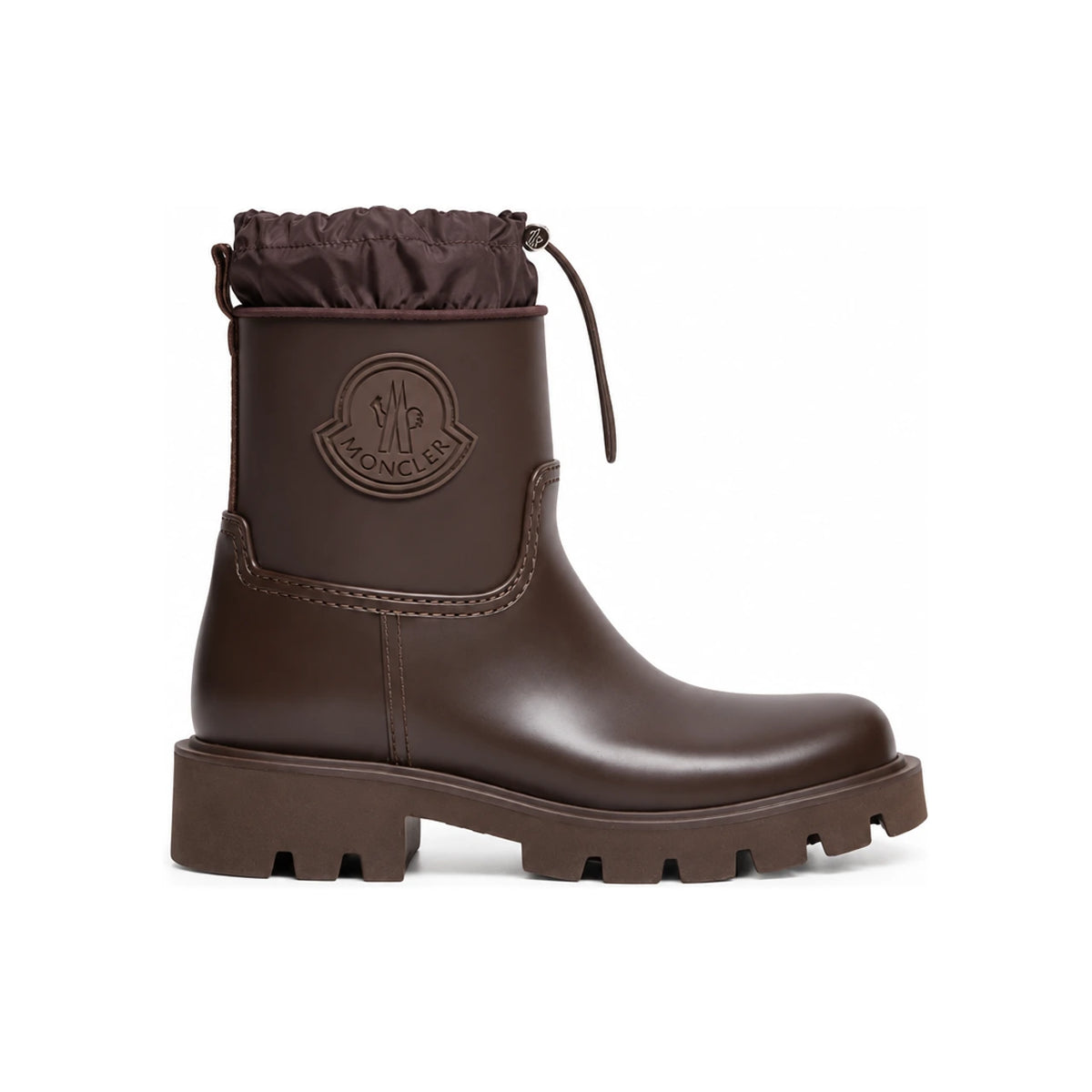 Moncler Black Leather Mid-Calf Boots