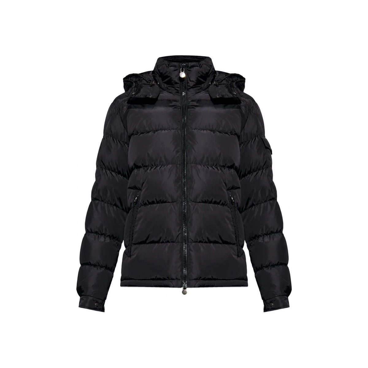 Moncler Black Maya Logo Patch Down Puffer Jacket 1A53600 539ZD 999