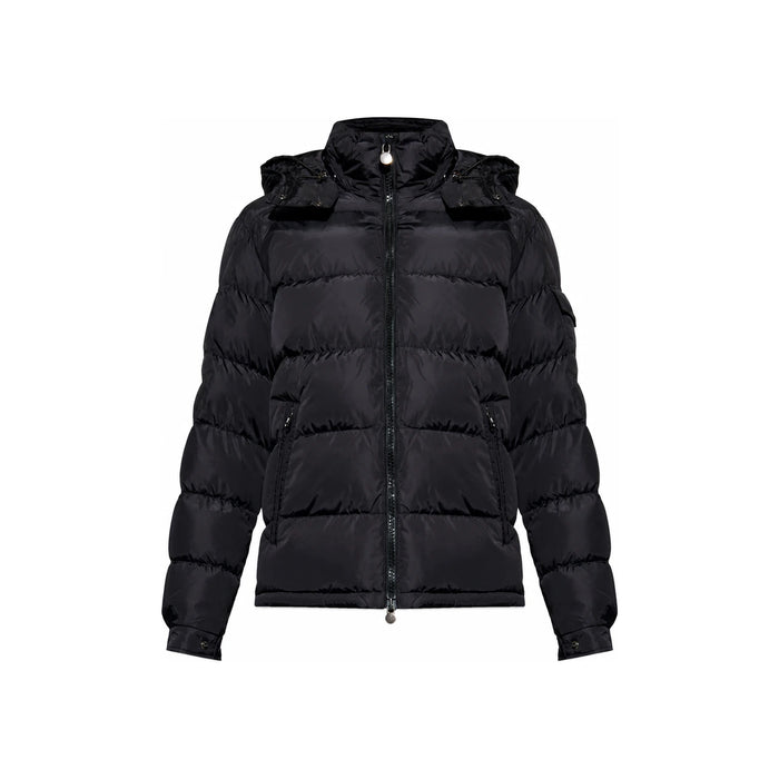 Moncler Black Maya Logo Patch Down Puffer Jacket 1A53600 539ZD 999