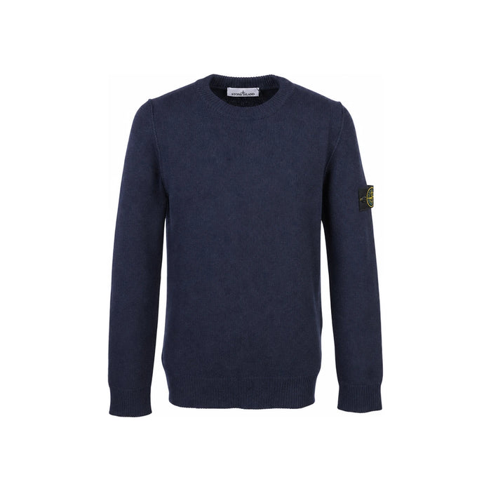 STONE ISLAND Reverse Stitch Lambswool Navy Crewneck Swe K2S155100072 S00A3 V0020