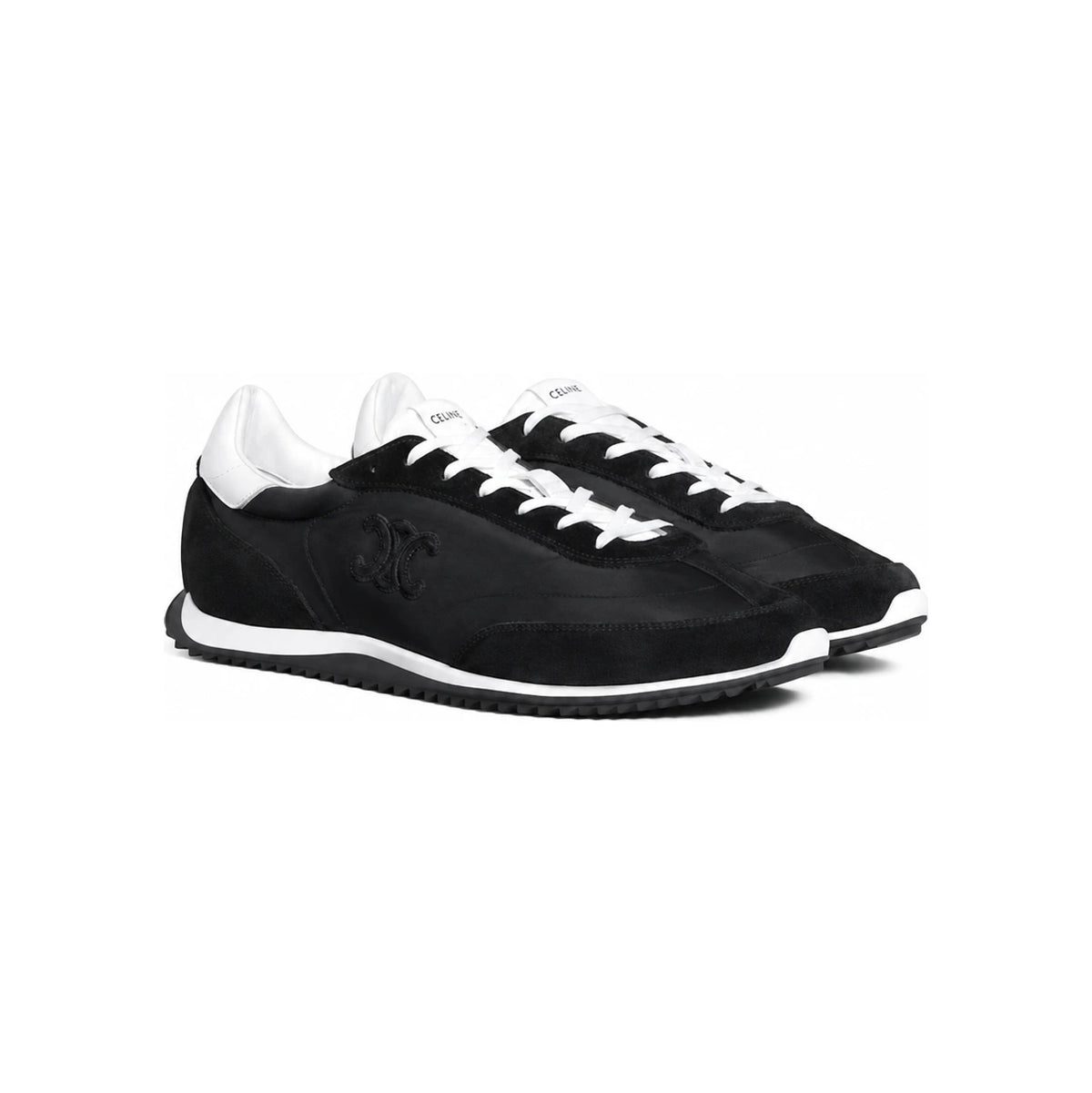 CELINE Triomphe Low-Top Sneakers Men’s White Leather 364945257C 38NO