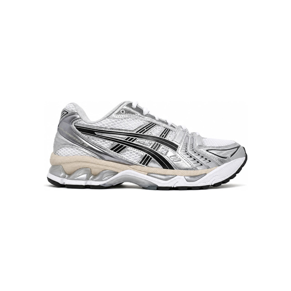 Asics GEL-Kayano 14 White Black Silver Low Top Sneakers 1203A537 110