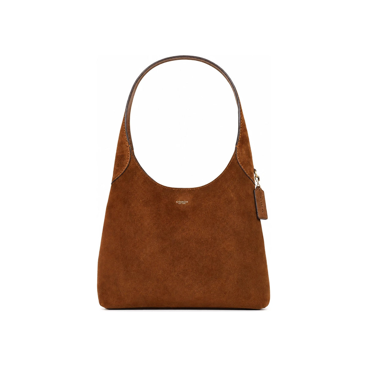 Coach Brooklyn 28 Suede Shoulder Bag Brown CW637 B4WBR