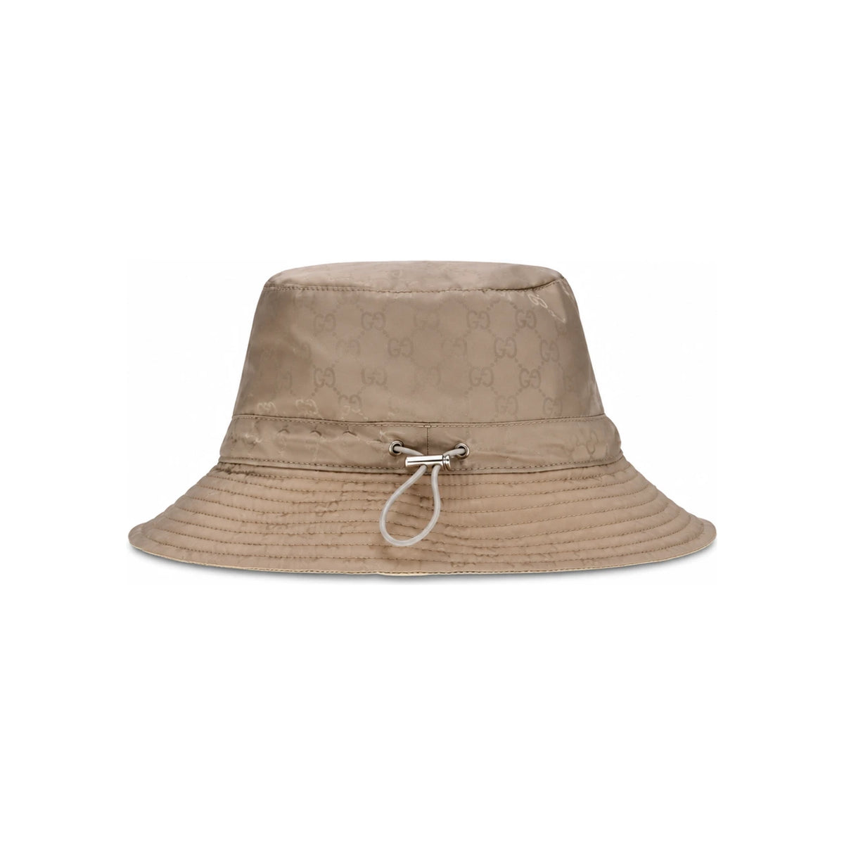 GUCCI Beige Canvas Bucket Hat