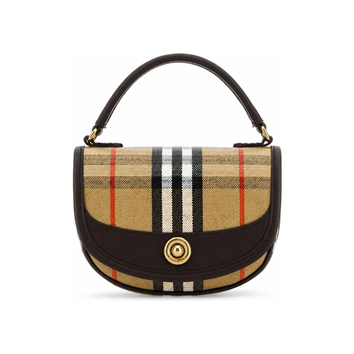 BURBERRY Leather Shoulder Bag Black