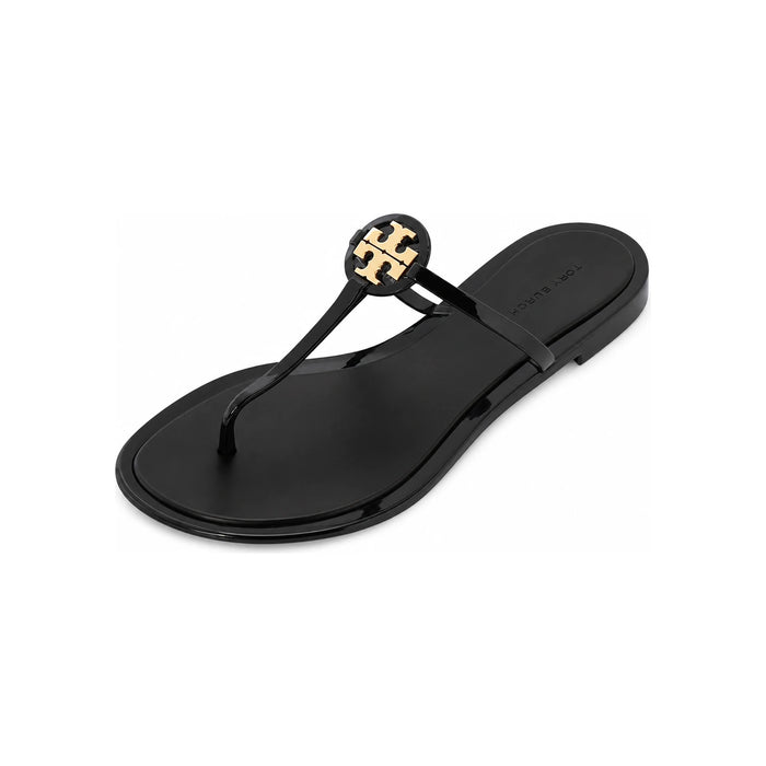 Tory Burch Mini Miller Jelly Flip Flops Black Sandals 166808 006