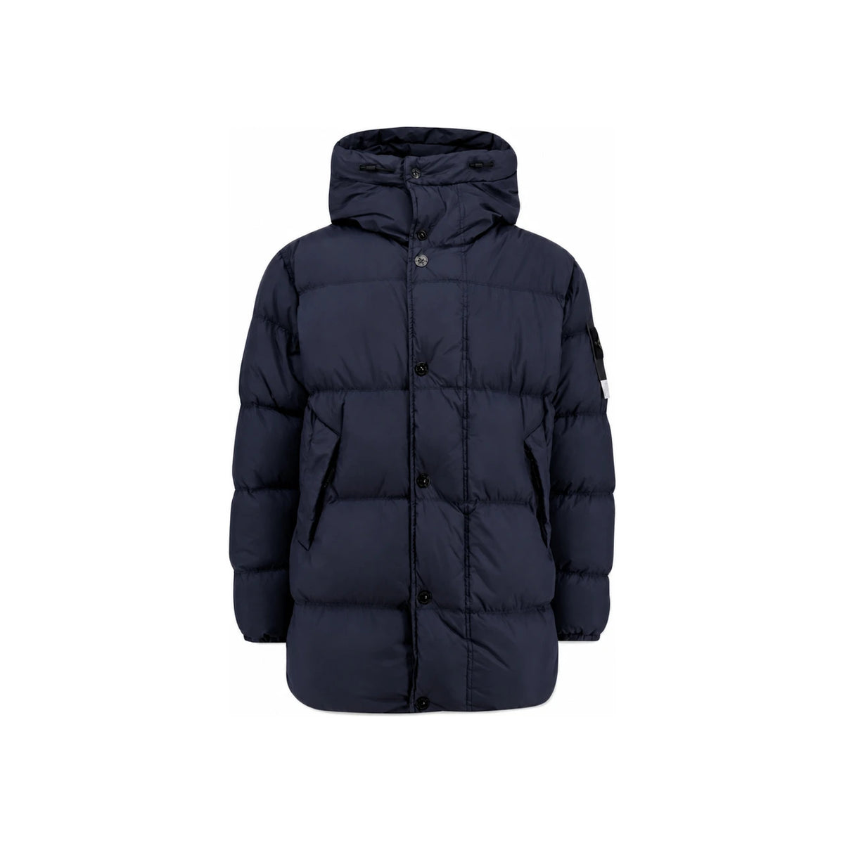 STONE ISLAND Crinkle Reps Hooded Down Puffer Jacket Black Men