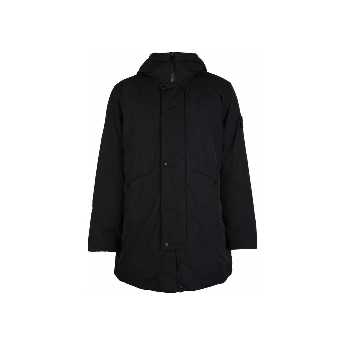 STONE ISLAND Micro Twill Down Puffer Jacket Black Men