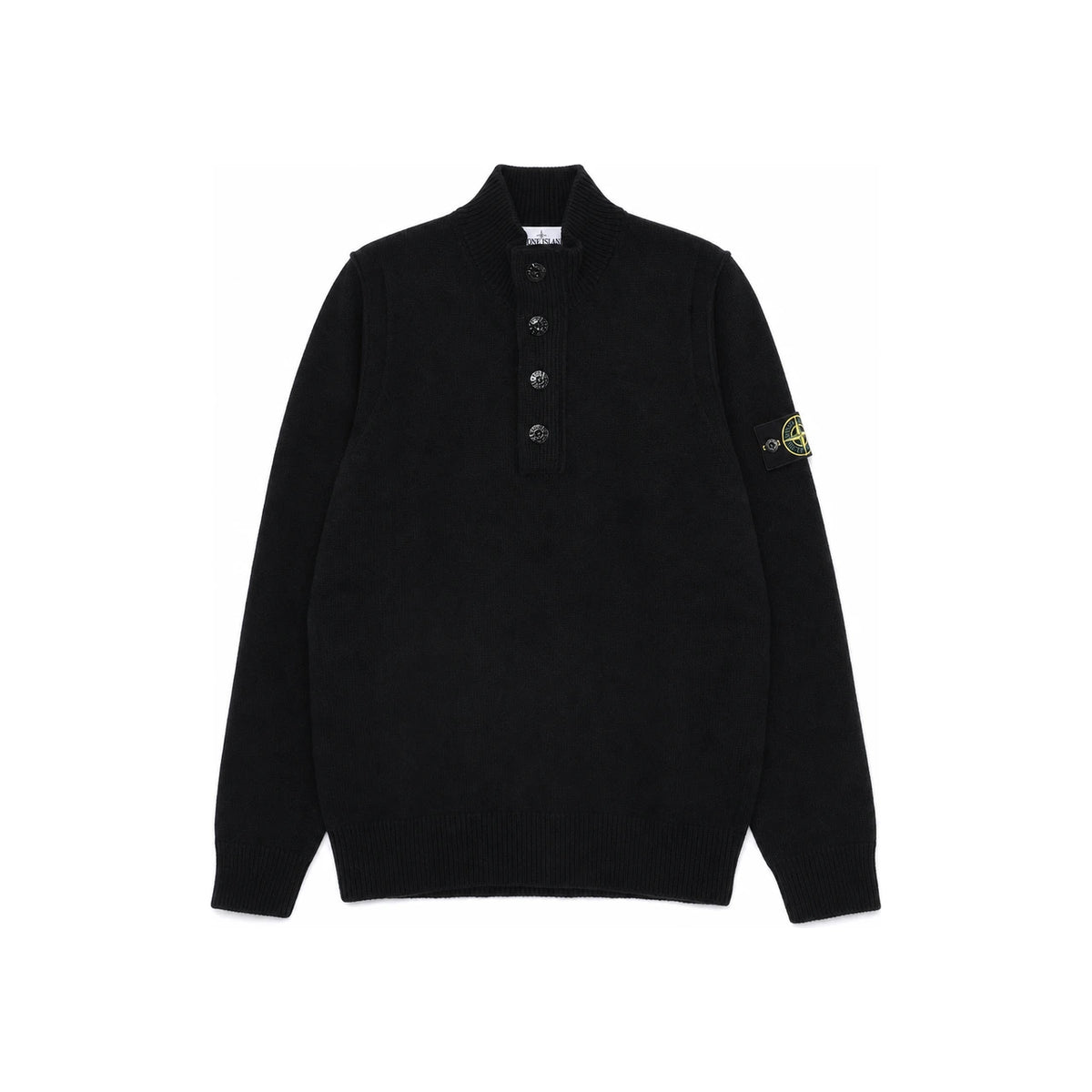 STONE ISLAND Half-Zip Knit Sweater Black Men’s K2S155100040 S00A3 V0029