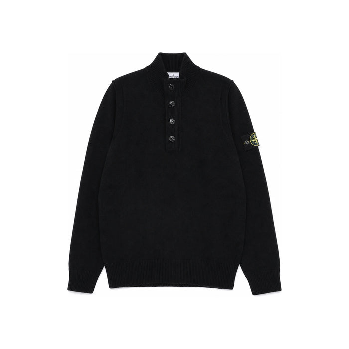 STONE ISLAND Half-Zip Knit Sweater Black Men’s K2S155100040 S00A3 V0029