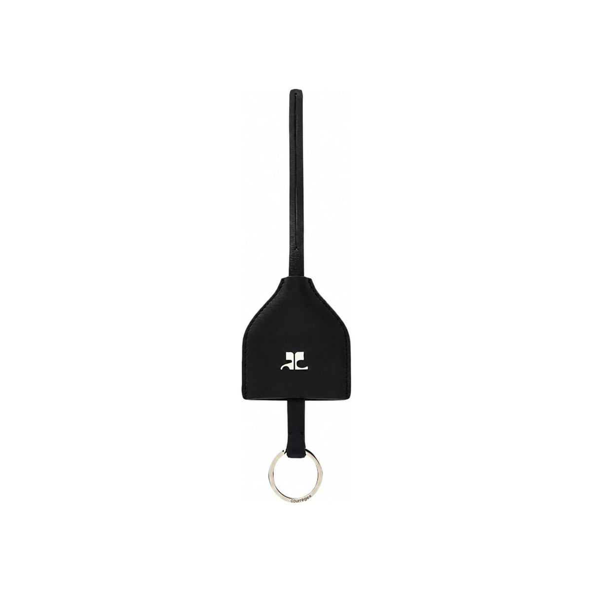 courreges Signature Logo Black Keyring 125APM023CR0065 9999