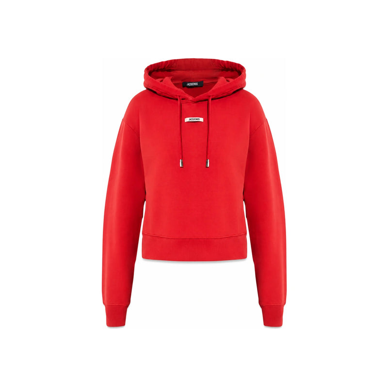 JACQUEMUS Le Gros Grain Logo Hoodie Green Women’s Hooded Sw HOW00247 AJ00109 471