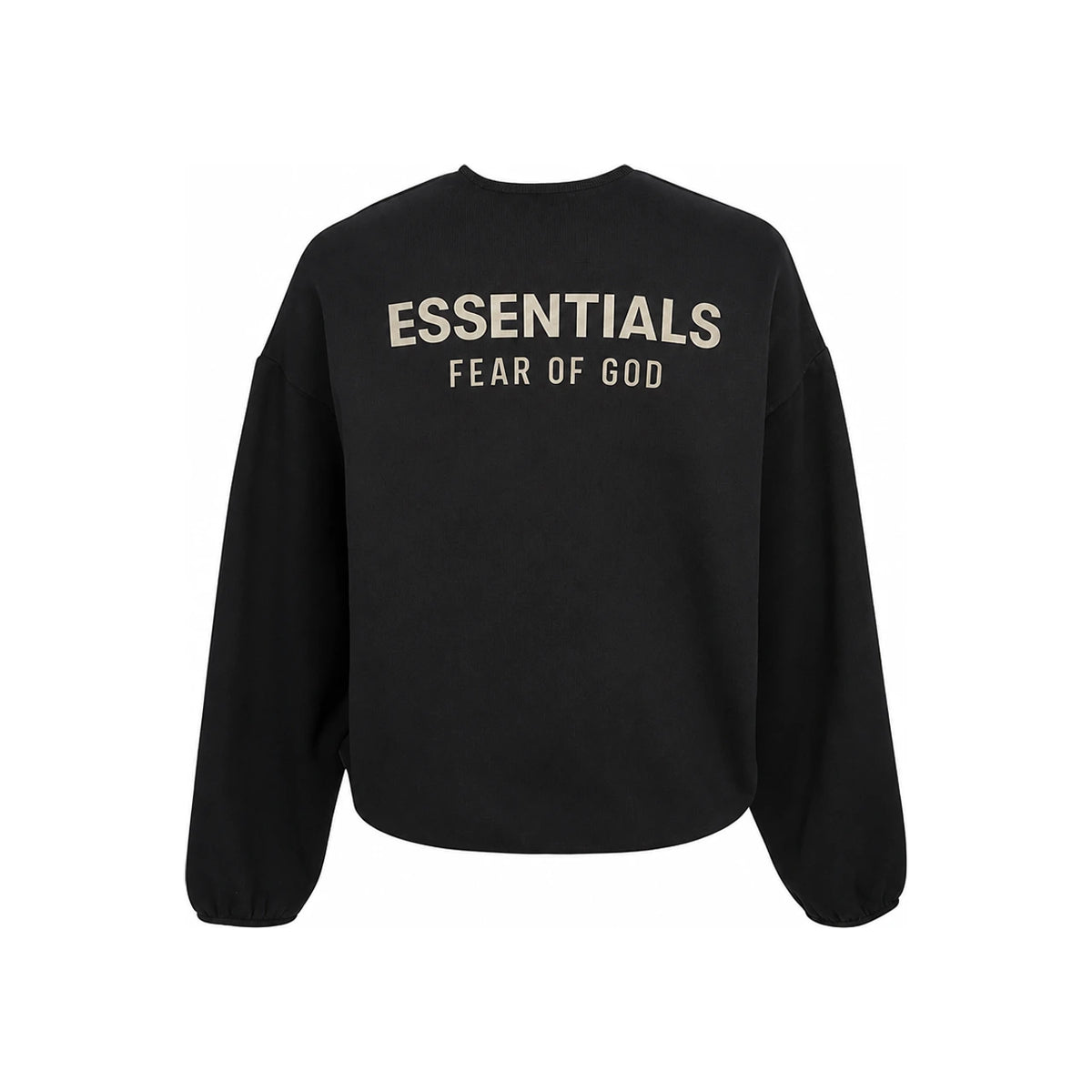 Fear of God Essentials Fleece Crewneck Sweatshirt Jet Black 192 SP256540 F