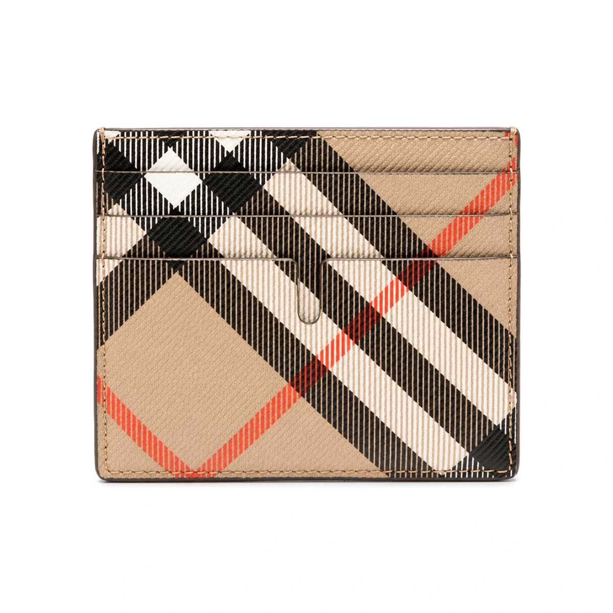 BURBERRY Leather Card Holder Wallet Black Men’s Accessories