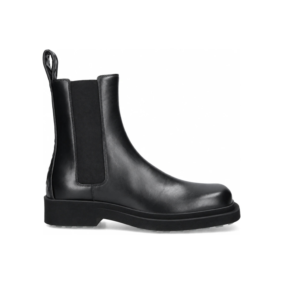 Bottega Veneta Black Leather Chelsea Boots for Men