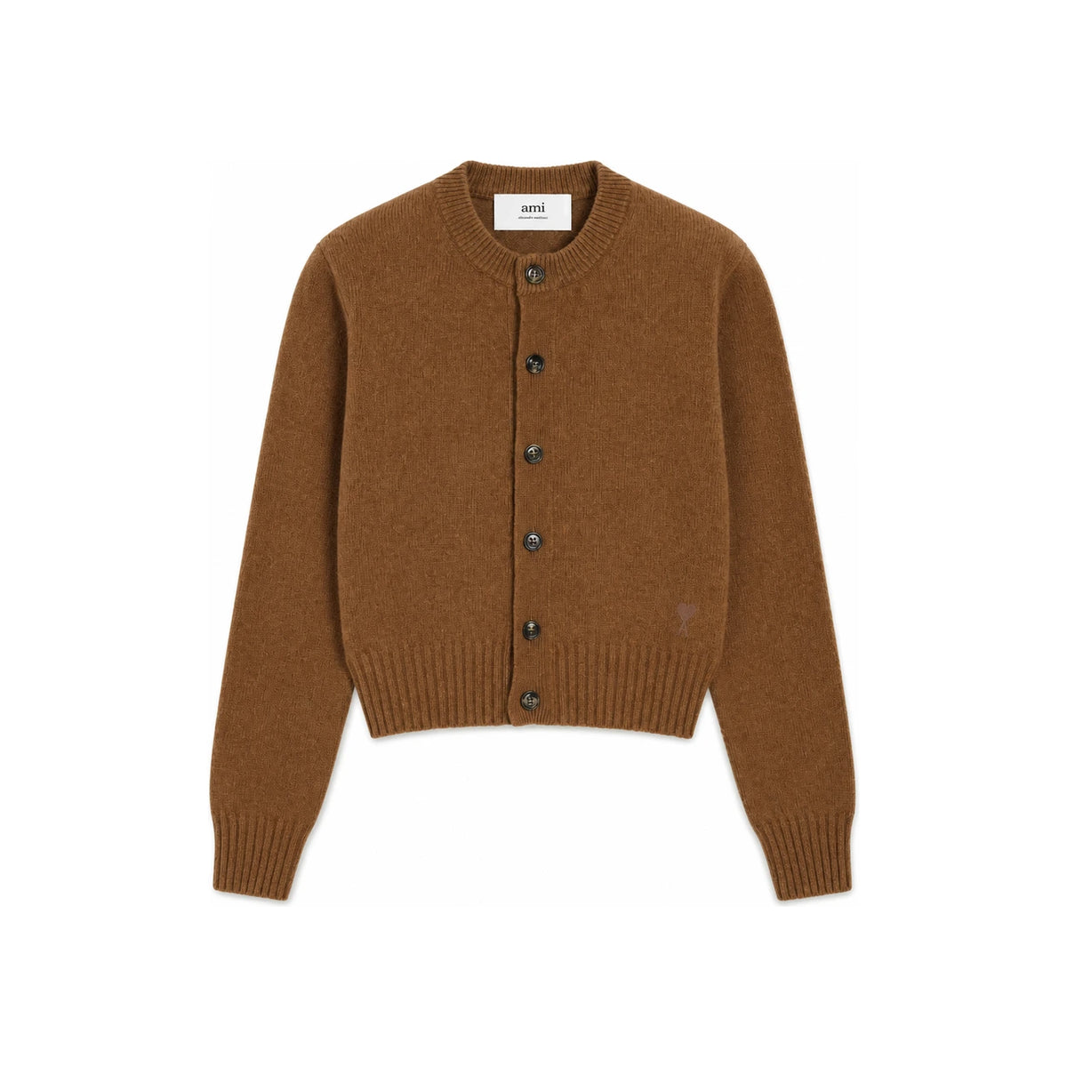 AMI Cashmere Crewneck Cardigan Womens FKC364 005 020