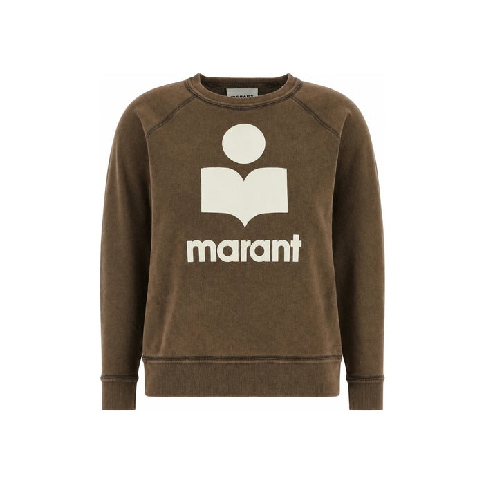 Isabel Marant Etoile Milie NY Logo Sweatshirt Beige