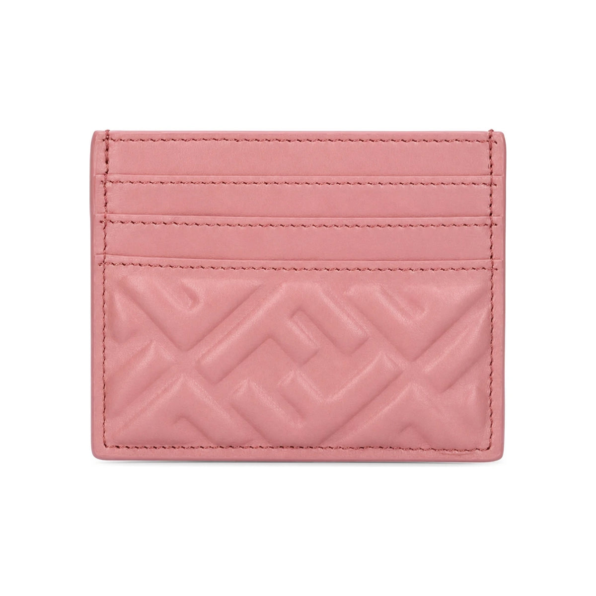 FENDI Women’s Baguette Leather Card Case Wallet Black