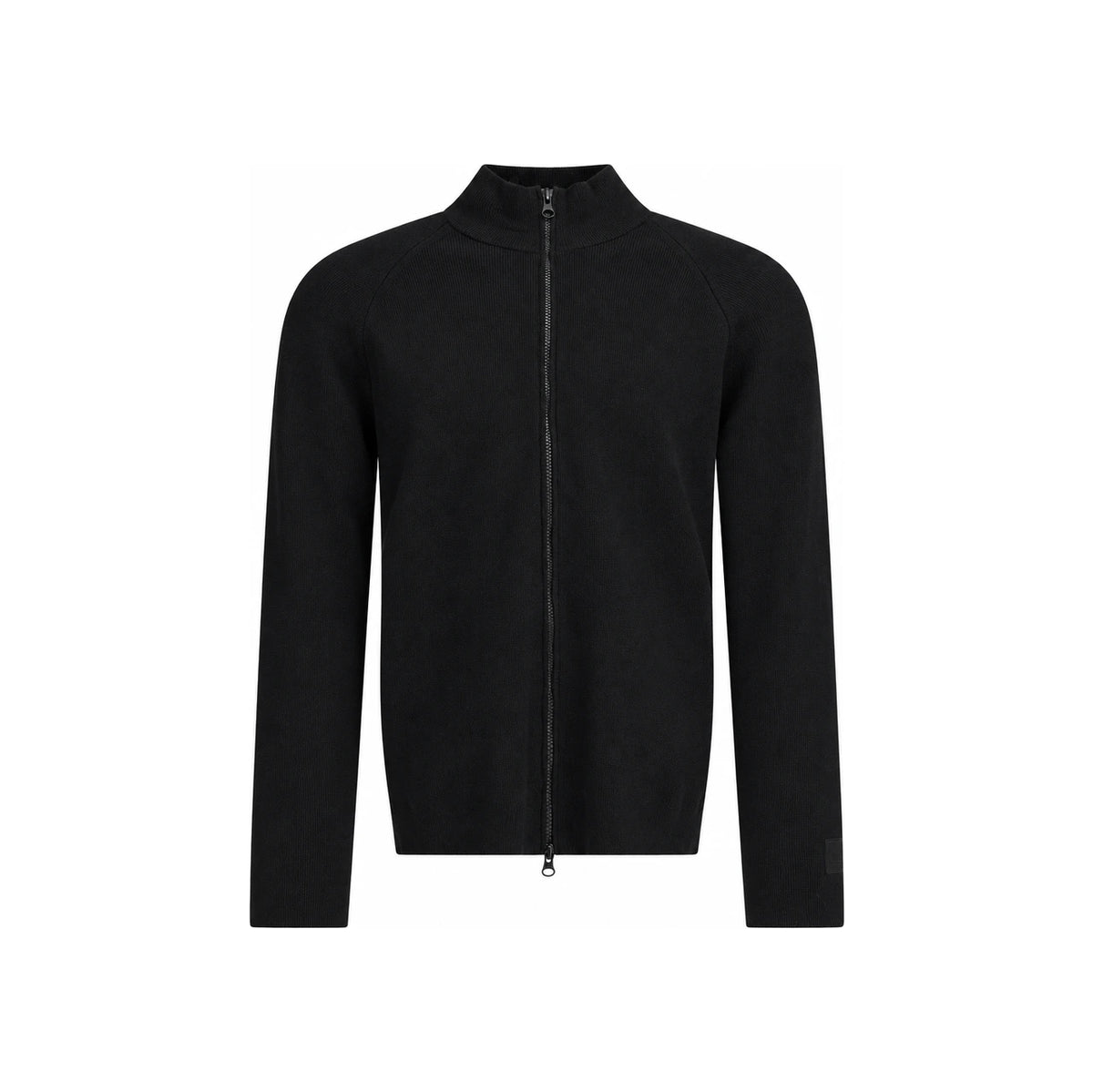 CP Company Black Knit Zip-Up Cardigan for Men