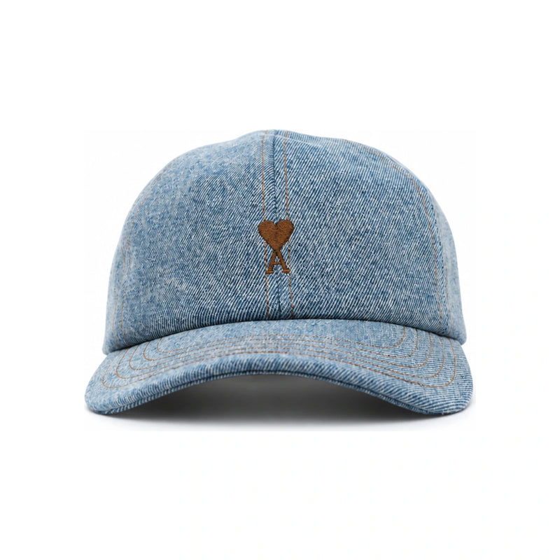 AMI De Coeur Heart Logo Embroidered Unisex Baseball Cap UCP264 DE0046 480