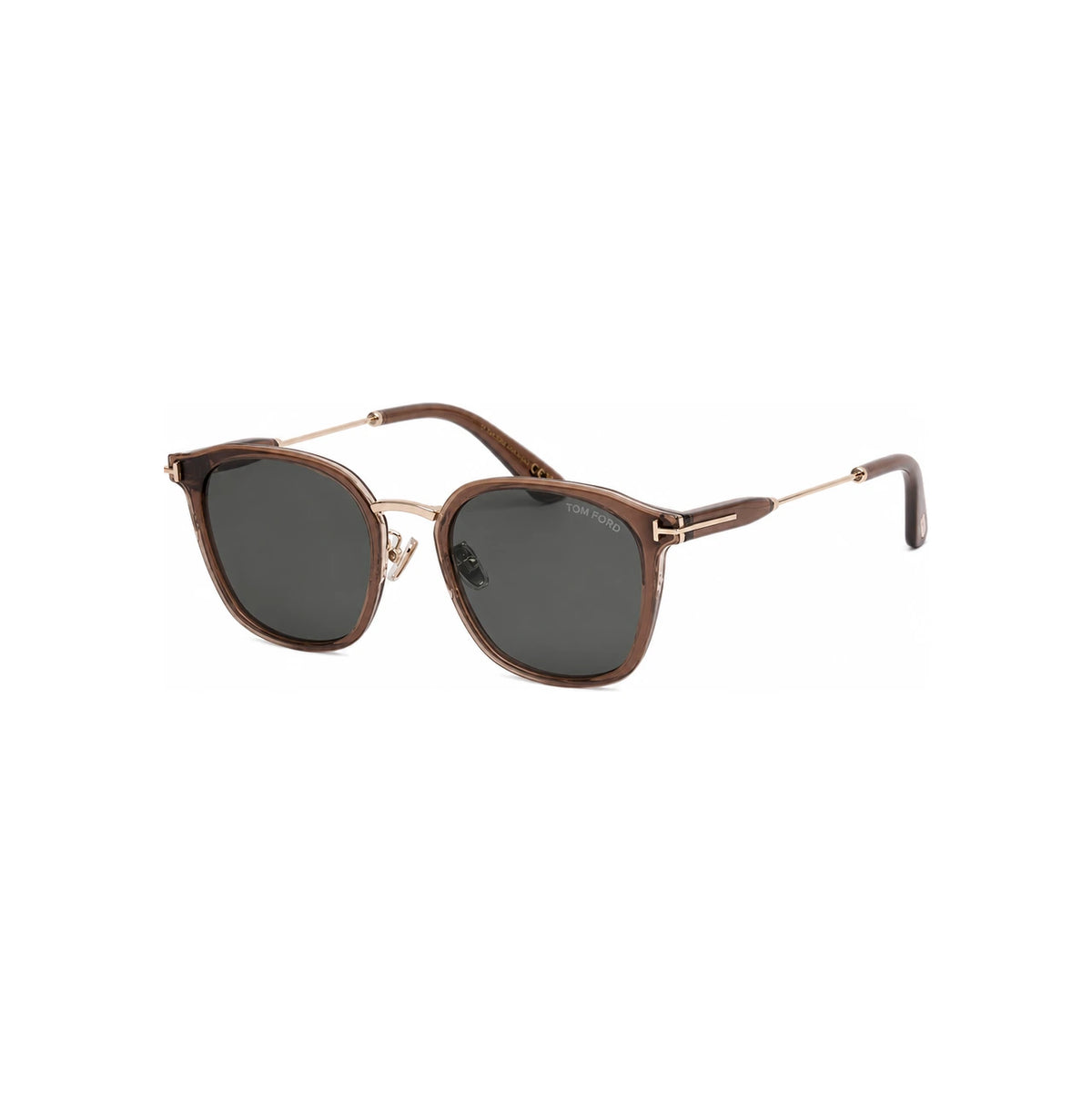 TOM FORD Transparent Brown Acetate Sunglasses Unisex Asian Fit TF1243 K 45A