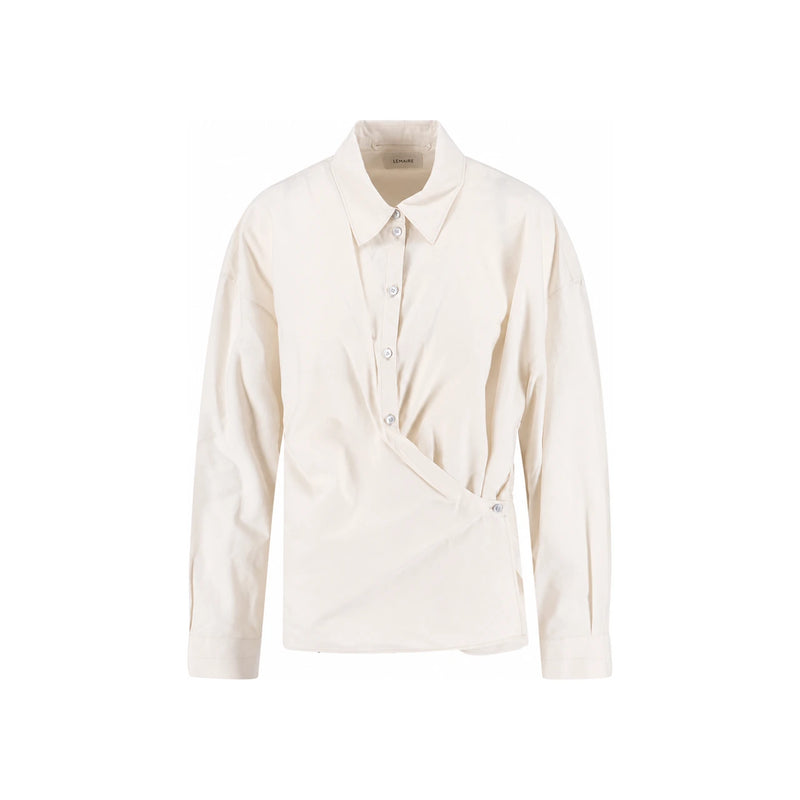 Lemaire Women’s Twisted Collar Shirt SH1141 LF1500 WH048