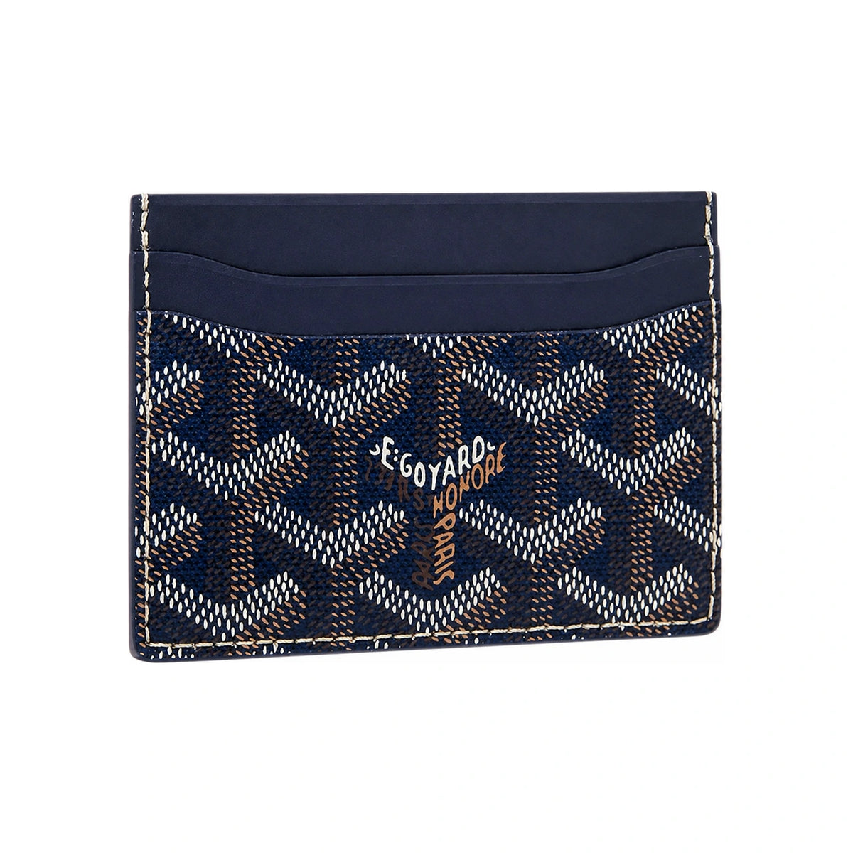 GOYARD Saint Sulpice Card Holder Navy Leather Women’s Wallet STSULPPMLTY12 CL12X