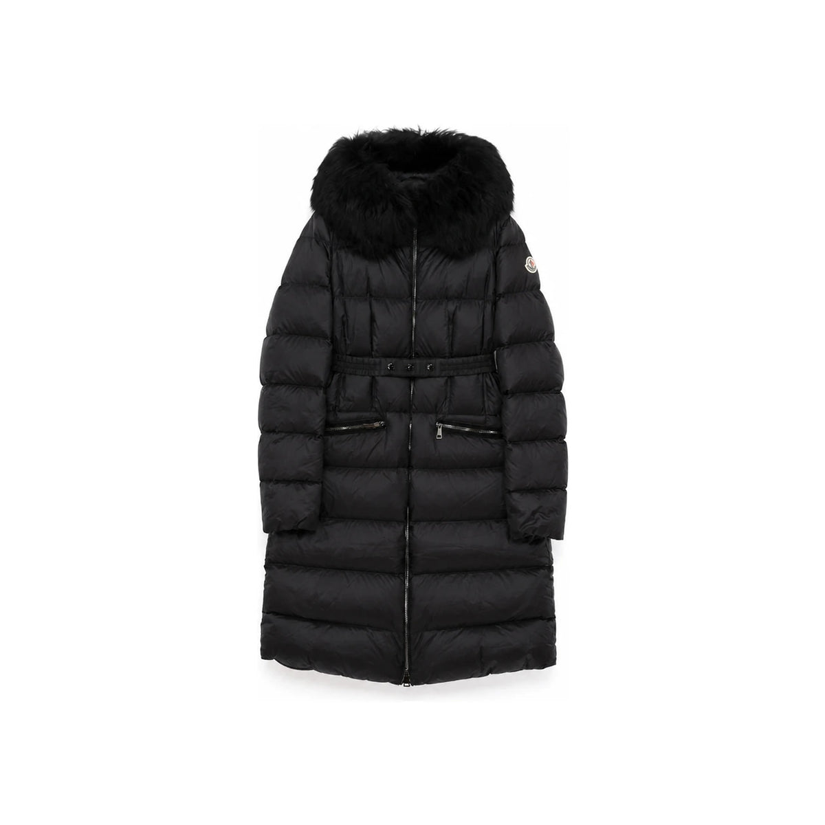 Moncler Women’s Hooded Long Down Puffer Jacket Black
