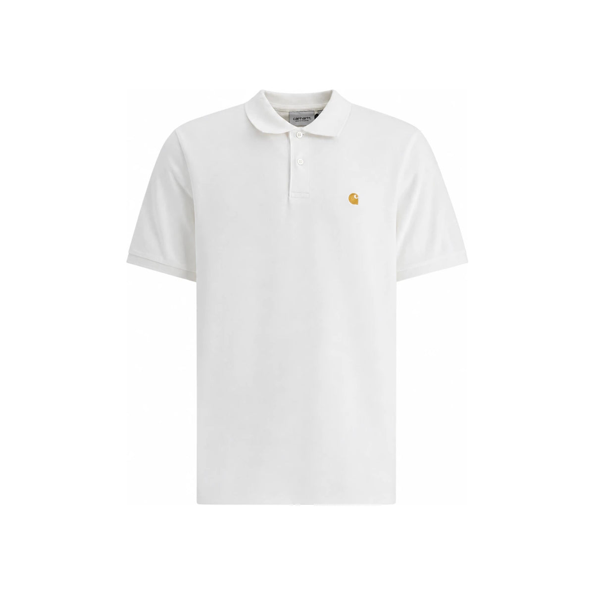 CARHARTT WIP Chase Pique Polo Shirt Men’s Black Short Sleeve