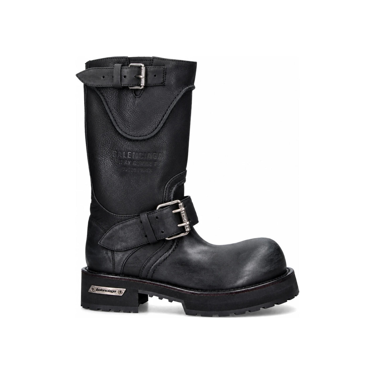 BALENCIAGA Venom Leather Chelsea Boots Black Men