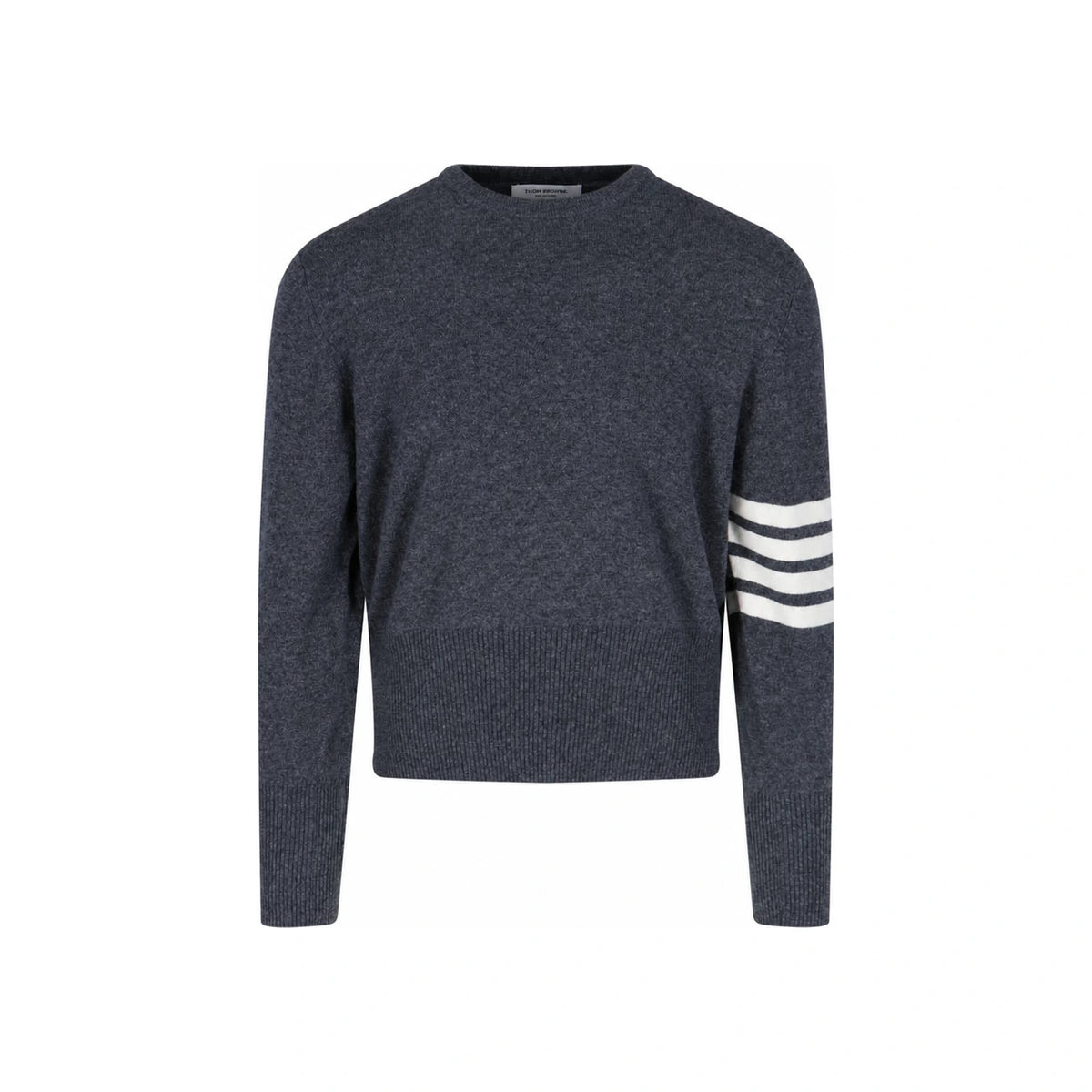 THOM BROWNE 4-Bar Wool Knit Round Neck Sweater MKAS01A 00011 038