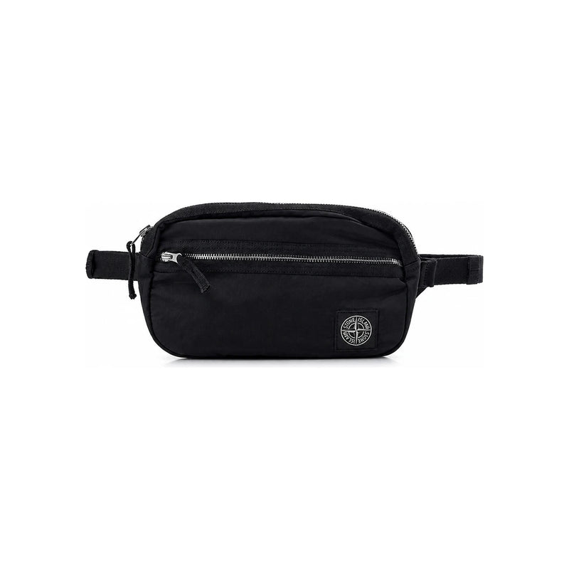 STONE ISLAND Logo Patch Belt Bag Black K2S15 9200016 S0251 V0029