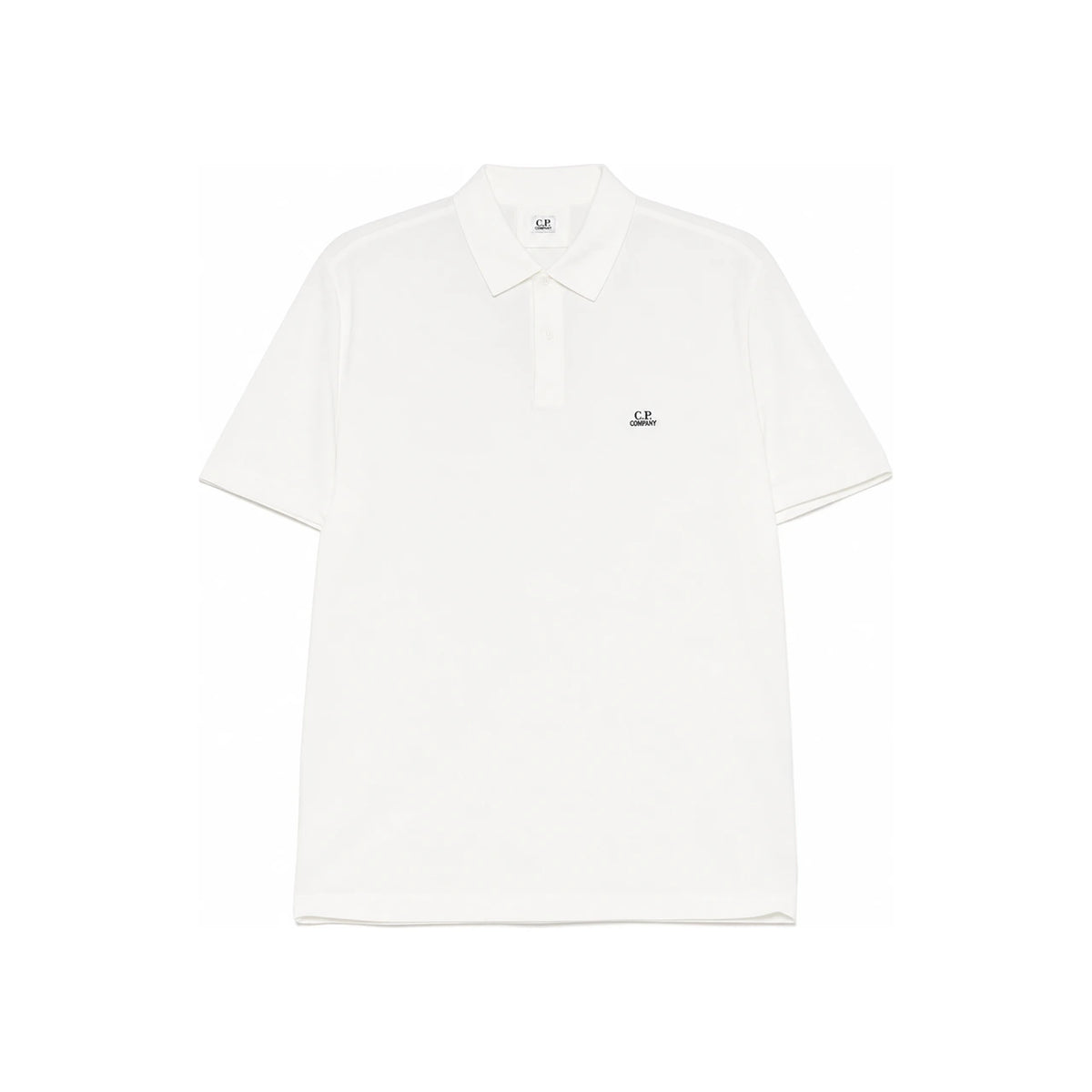 CP Company Logo Stretch Pique Polo Short Sleeve Shirt 18CMPL165A