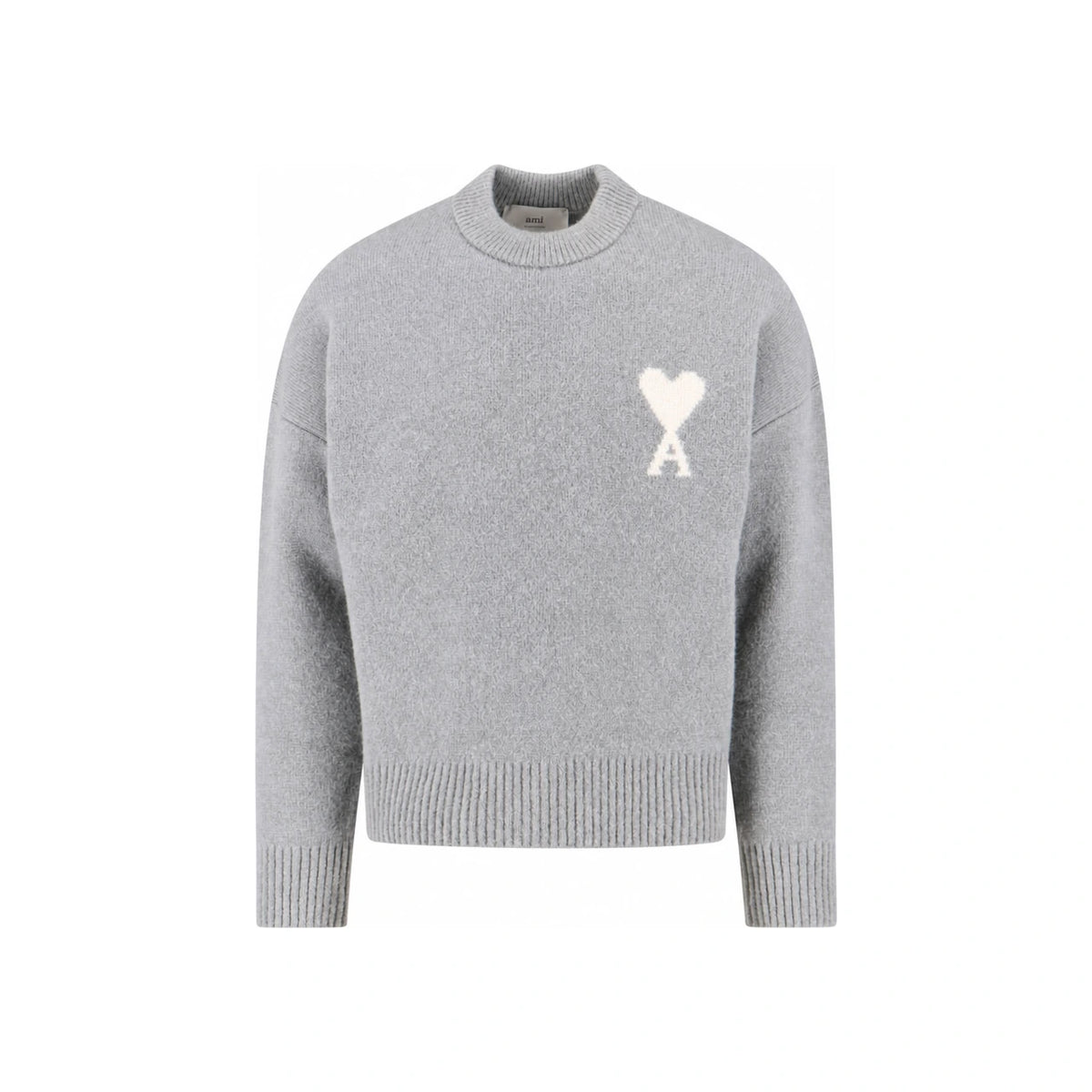 AMI Unisex Big Heart Logo Turtleneck Sweater