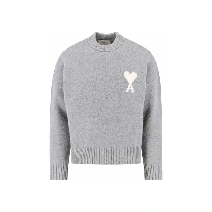 AMI Unisex Big Heart Logo Turtleneck Sweater