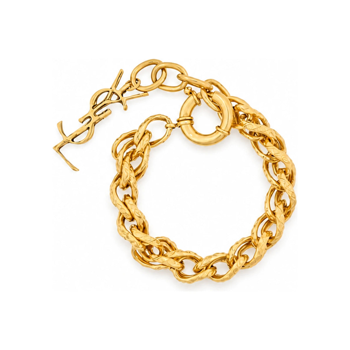 Saint Laurent Gold Chain Bracelet 840629 Y15008060