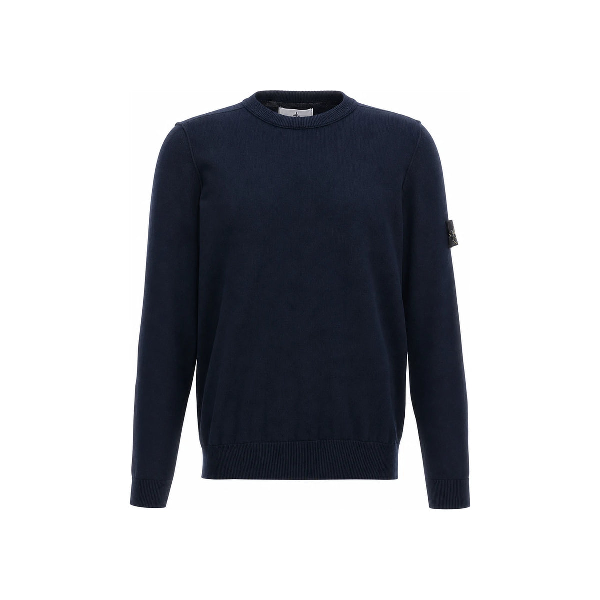 STONE ISLAND Soft Cotton Crewneck Sweater with Small Roll Deta K1S15 S00B2 V0020