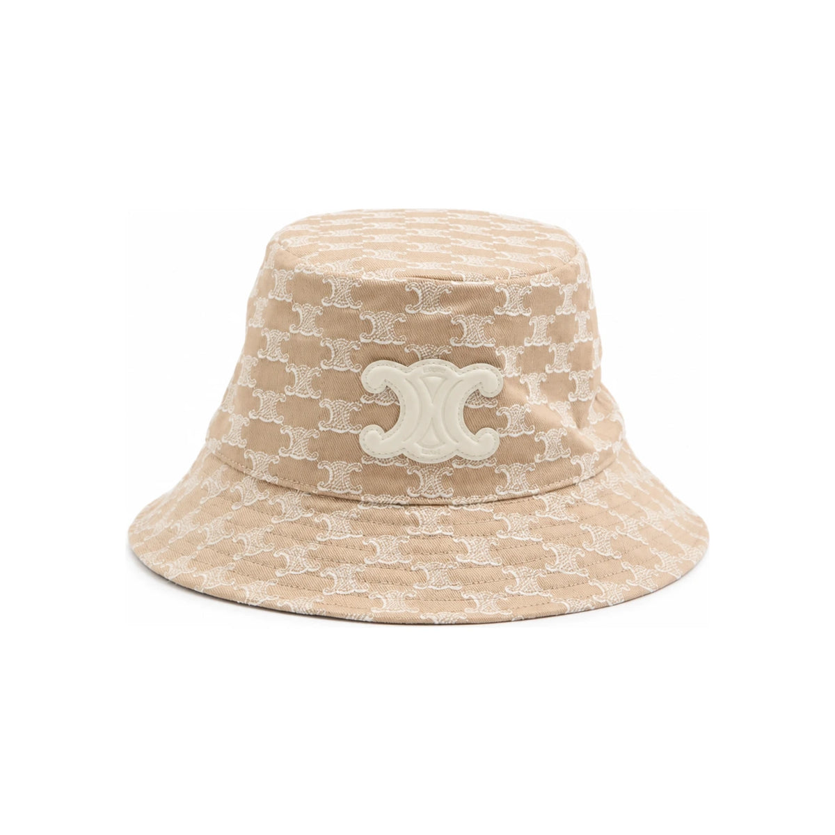 CELINE Logo Print Cotton Bucket Hat