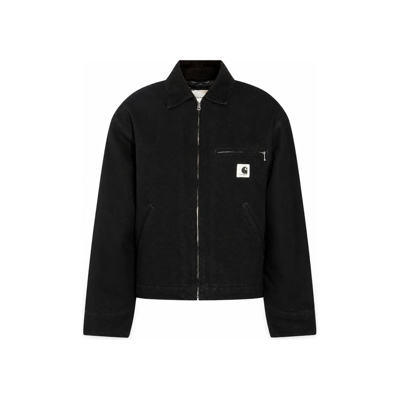 CARHARTT WIP Women OG Detroit Jacket Black Duck Canvas Jacket