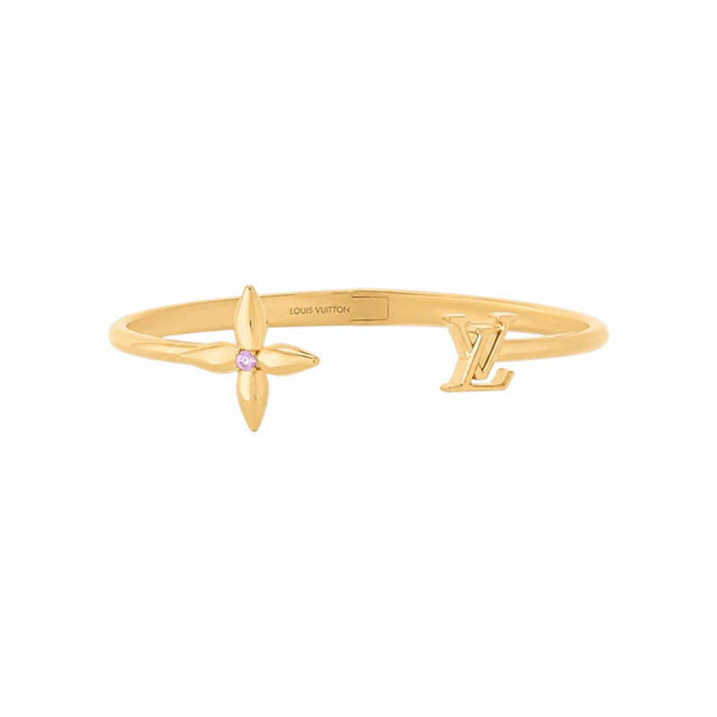 Louis Vuitton Louisette Signature Bracelet Gold-Tone Metal M1441