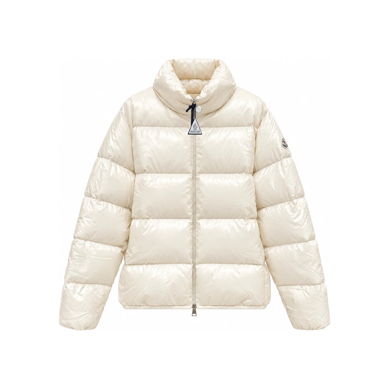 Moncler Abbadia Short Down Puffer Jacket White