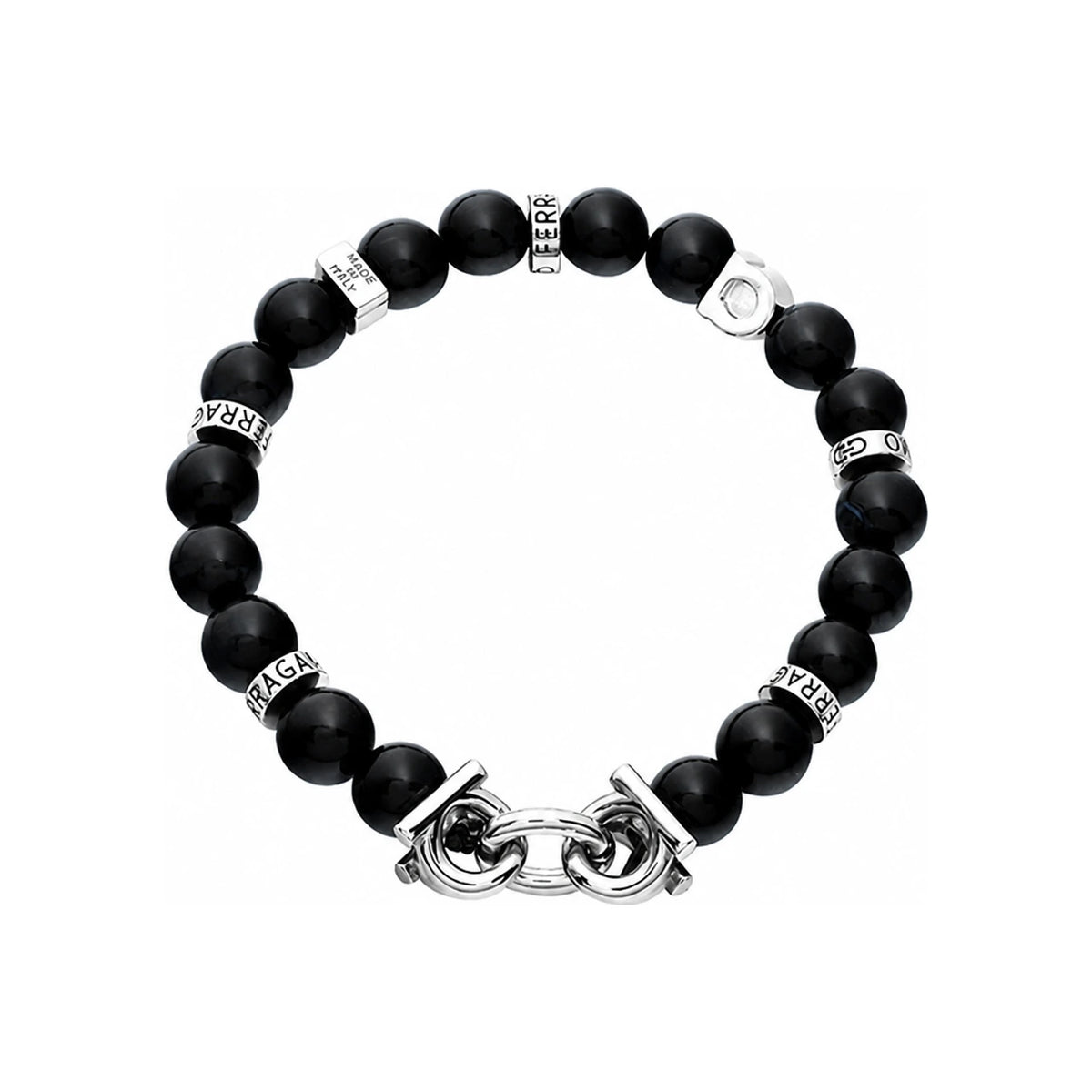 Ferragamo Men’s Leather Bracelet
